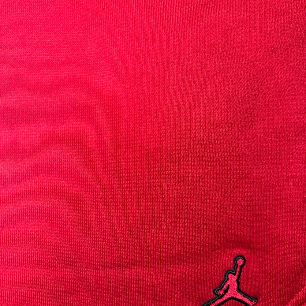Air Jordan club fleece embroidered jump man sweat shorts red mens medium - Picture 3 of 4